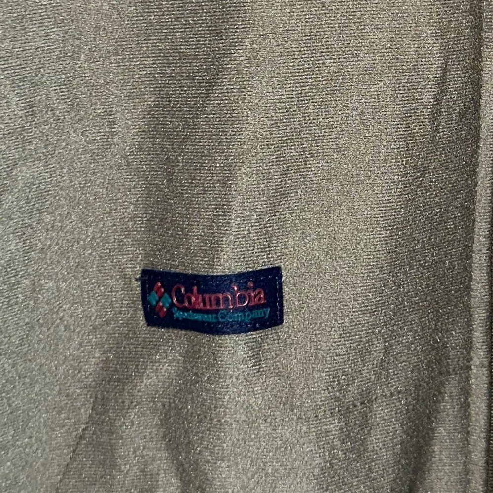 Vintage Columbia Large Bomber Jacket Lightweight Liner80s Military Green #1665 - Picture 4 of 8